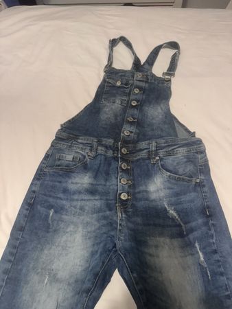 Jeans Latzhose Denim Gr. L Sommerlich Guter Zustand 👖