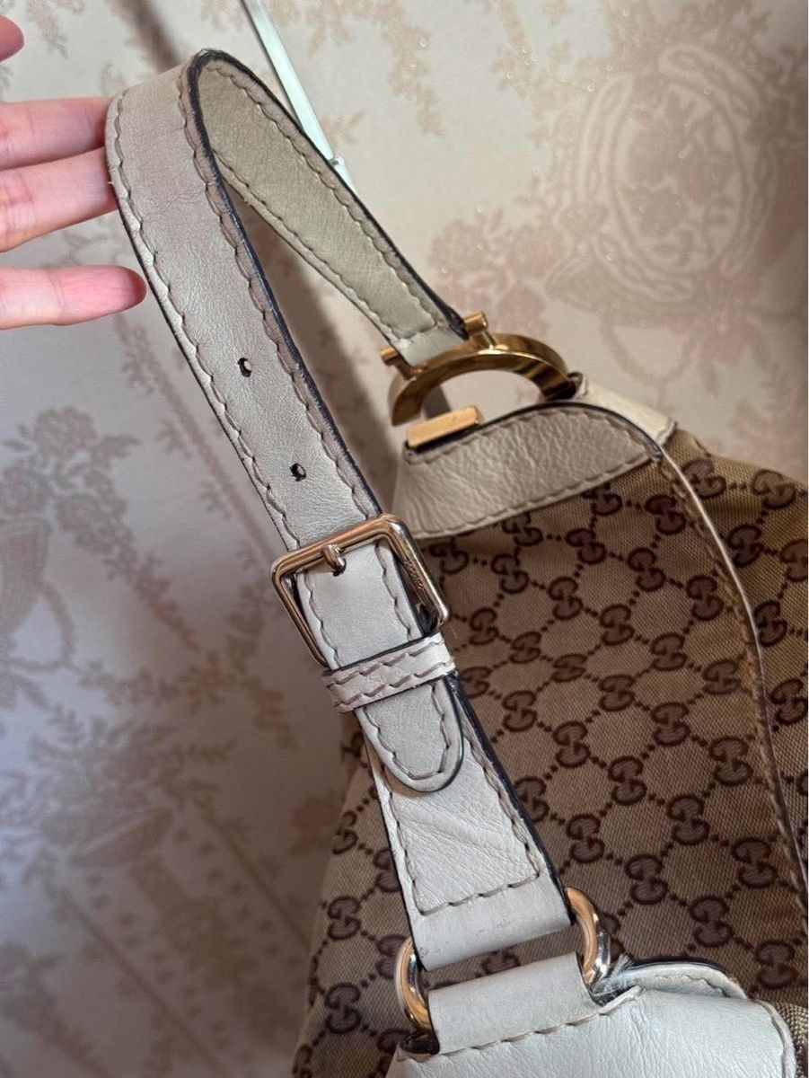 Gucci Borse da donna: Gucci Monogram Medium Charlotte Hobo Off White – Usato da Buch am Irchel venduto da Pukpan_99 4