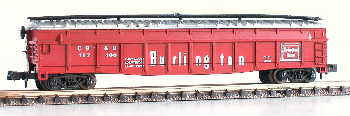 Trix Modellini di ferrovie: Minitrix US Box Car Burlington Spur N – Usato da Oberwil BL venduto da Klang