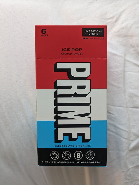 Prime Hydration+ Sticks, Ice Pop - 9.7 G