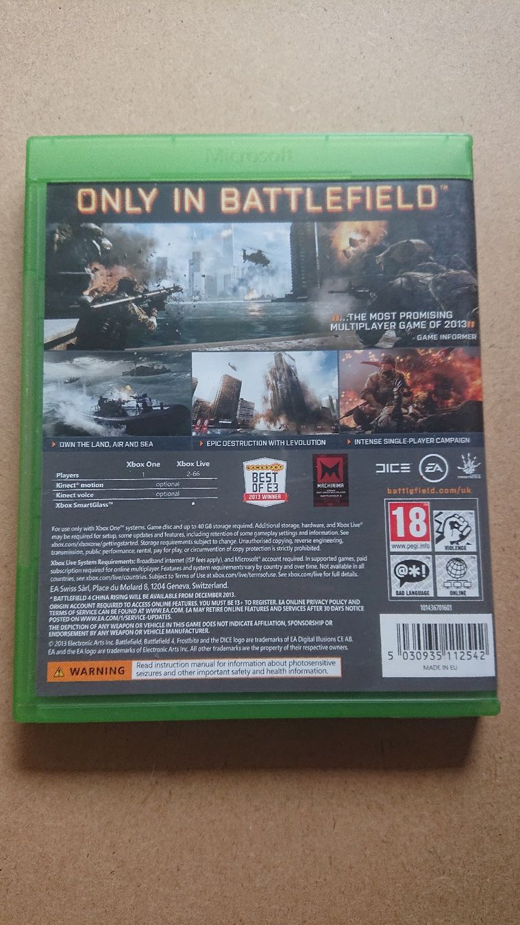Giochi: Battlefield 4 Xbox One  – Usato da Chur venduto da FreakofRarity 1