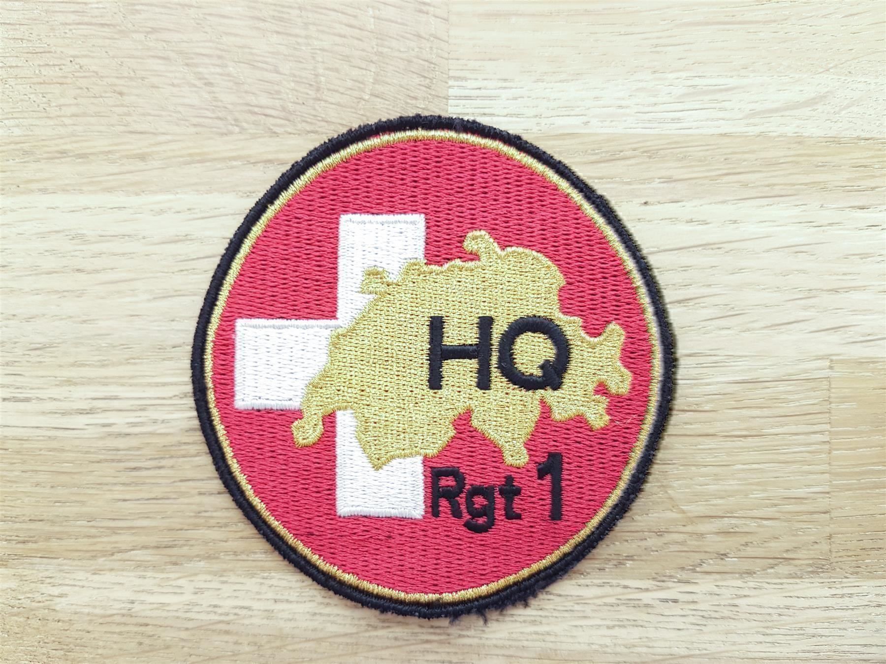 Plaketten & Abzeichen: Badge HQ Rgt 1 Regiment – Gebraucht aus Erlinsbach von S700