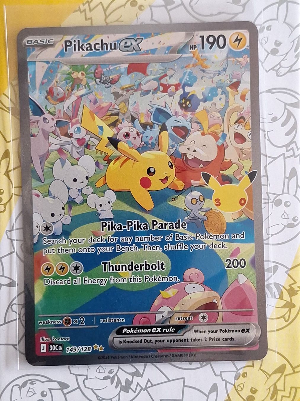 Pokémon Sammelbilder & Trading cards: Pikachu Ex - Tag - 30th Celebration – Gebraucht aus Altstätten SG von GGsGameshop