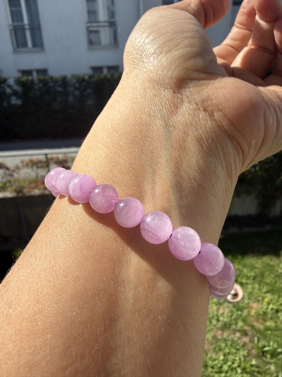 Bracciali & Braccialetti: Edelstein Kunzit Armband 8mm - Stretch – Nuovo (secondo la descrizione) da Jegenstorf venduto da SteinGlanz 4