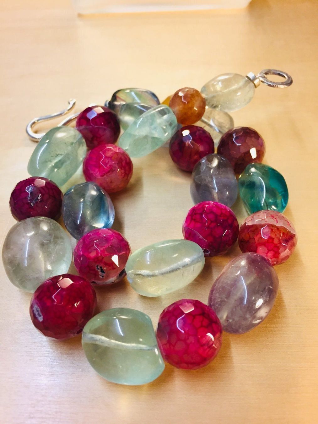 Catenine: Elegante Collier Kette Achat & Fluorit – Usato da Schaffhausen venduto da uniqueketten 6