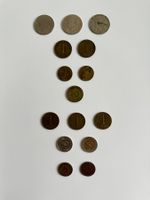 20 Münzen Schilling & Pfennig – Deutschland & Österreich
