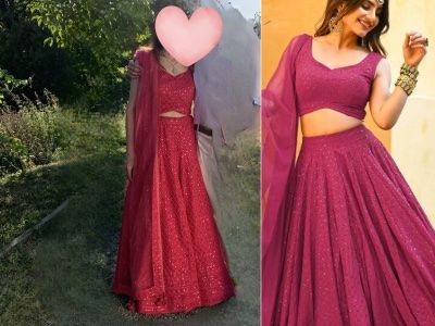 Indisches Kleid «Lehanga Choli» Gr. 36
