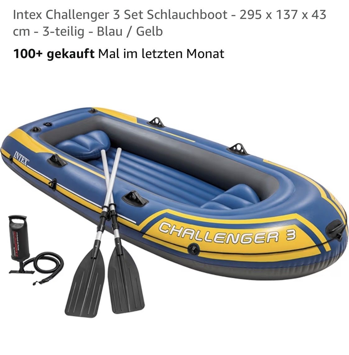 Bateaux: Schlauchboot Neu! blau/gelb – Neuf (Voir description) à Giswil par Mauritius9026