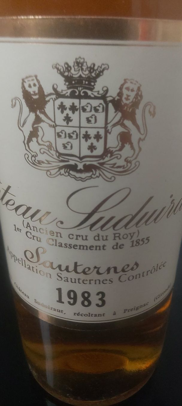 Vino: Chateau Suduiraut 1983  37.5 cl. – Nuovo (secondo la descrizione) da Grenchen venduto da poggione 3