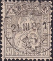 Nr.50 (Faserpapier) mit Attest Hermann +Vollstempel Ambulant