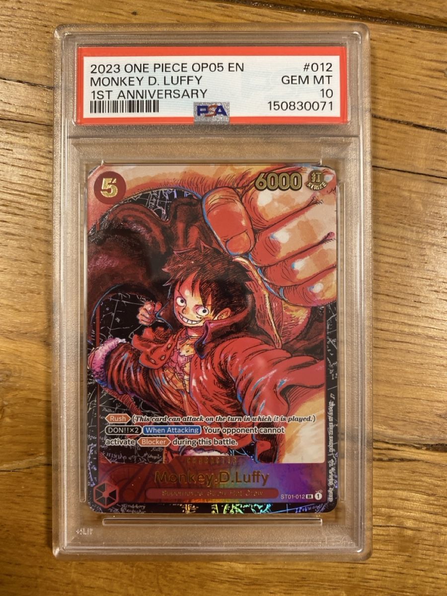 Bandai Carte collezionabili: One Piece Monkey.D.Luffy OP05 PSA 10 – Nuovo (secondo la descrizione) da Amriswil venduto da AlpAde_