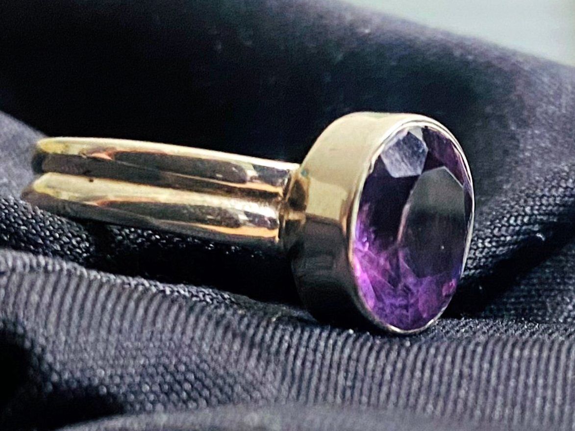 Anelli: Schöner 925 Silber Ring mit facettiertem Amethyst – Nuovo e nell'imballaggio originale da Matten b. Interlaken venduto da kero71 1