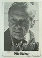 Otto Steiger (1909-2005) Schriftsteller - Autogramm
