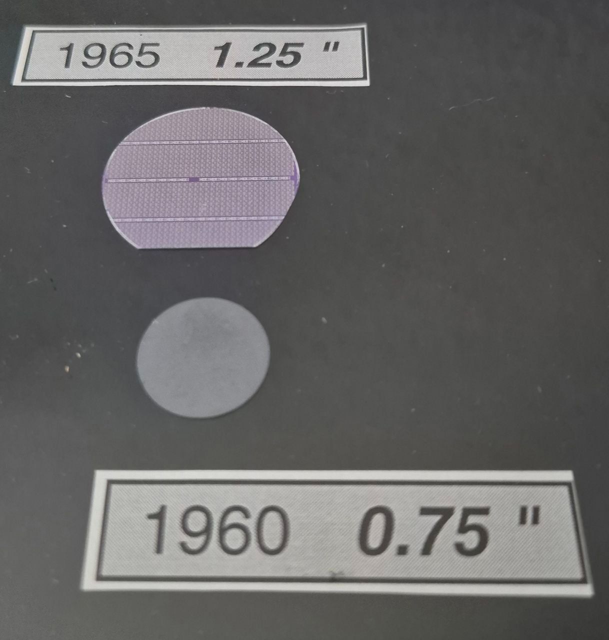 Cornici: Halbleiter Sammlung, alle Wafergrössen vom letzten Millenium – Usato da Oberrieden venduto da micy 1