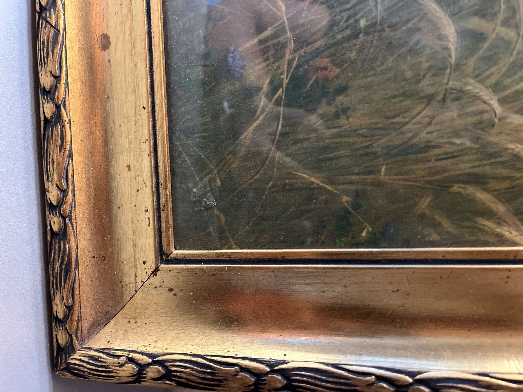 Tableaux: Bild hinter Glas auf Karton gemalt – D'occasion à Niederrohrdorf par Oldfan 3