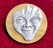 Fasnachtsplakette Kriens Gold 1987  Krienser