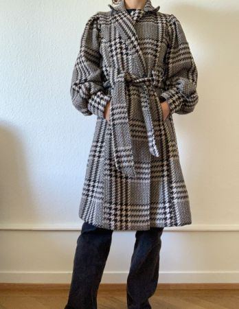 Manteau à carreaux Yas