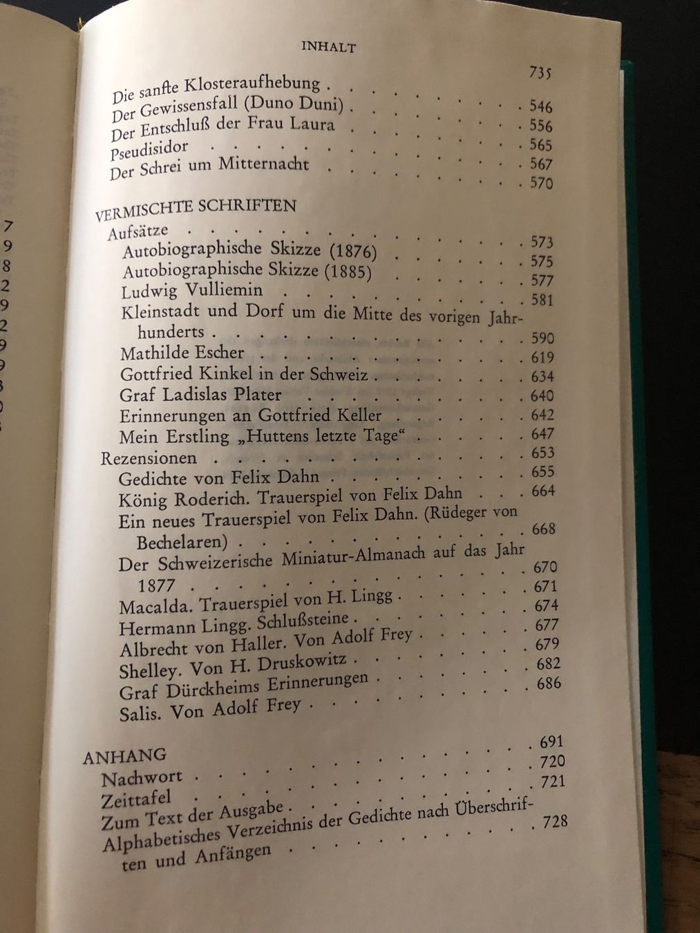 Libri: Sämtliche Werke von C.F. Meyer in 2 Bänden – Usato da Winterthur venduto da mailer57 9