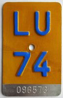 Mofa Töffli Luzern 1974 LU 74