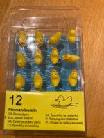 12 Pinnwandnadeln Enten gelb, Set