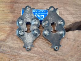 2 Möbel Schlüssel Rosetten, Antik Style (LOT3162#MBS3)