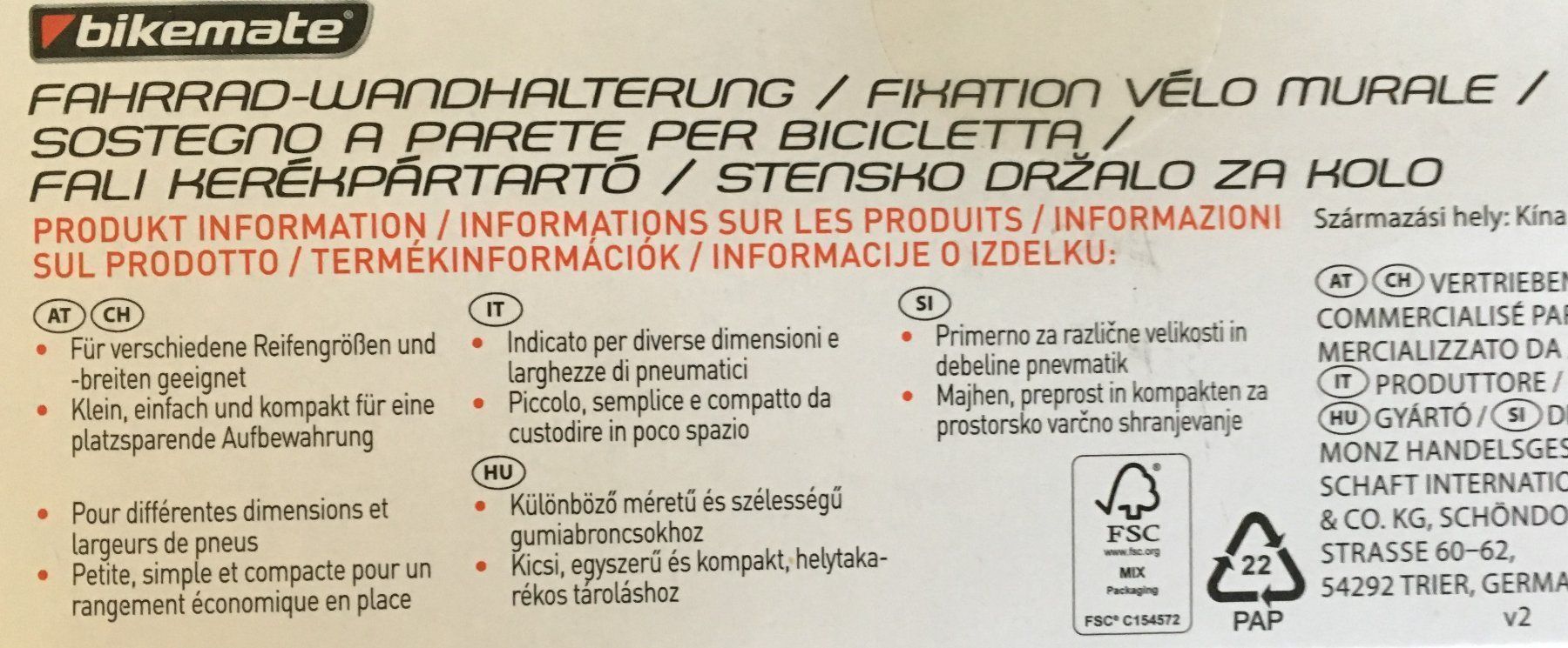 Supporti per biciclette: Fahrrad Wandhalterung – Nuovo (secondo la descrizione) da Zürich venduto da Buechi49 3