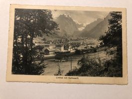 Ansichtskarte Linthal mit Selbstansicht, Bahnhof - Bahn