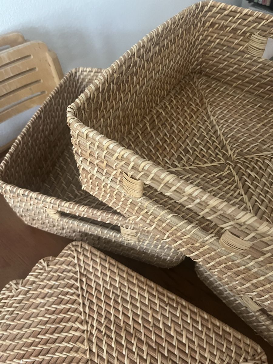 Autres articles pour la maison: 3 x Muji Rattan Korb mit Deckel  – Neuf (Voir description) à Zürich par eli_gxb5 3