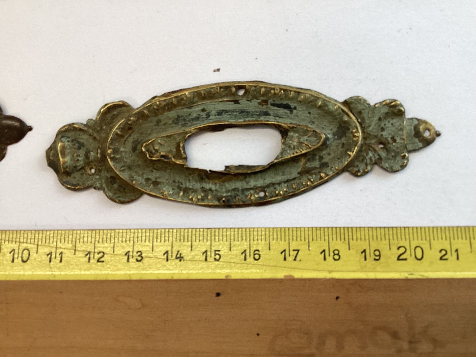 Ferramenta: 2 antike originale Messing Beschläge – Usato da Eglisau venduto da mar_5rn2 5