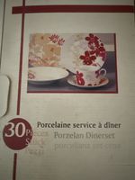 30 Piece Porcelain Dinner Set Floral Pattern New