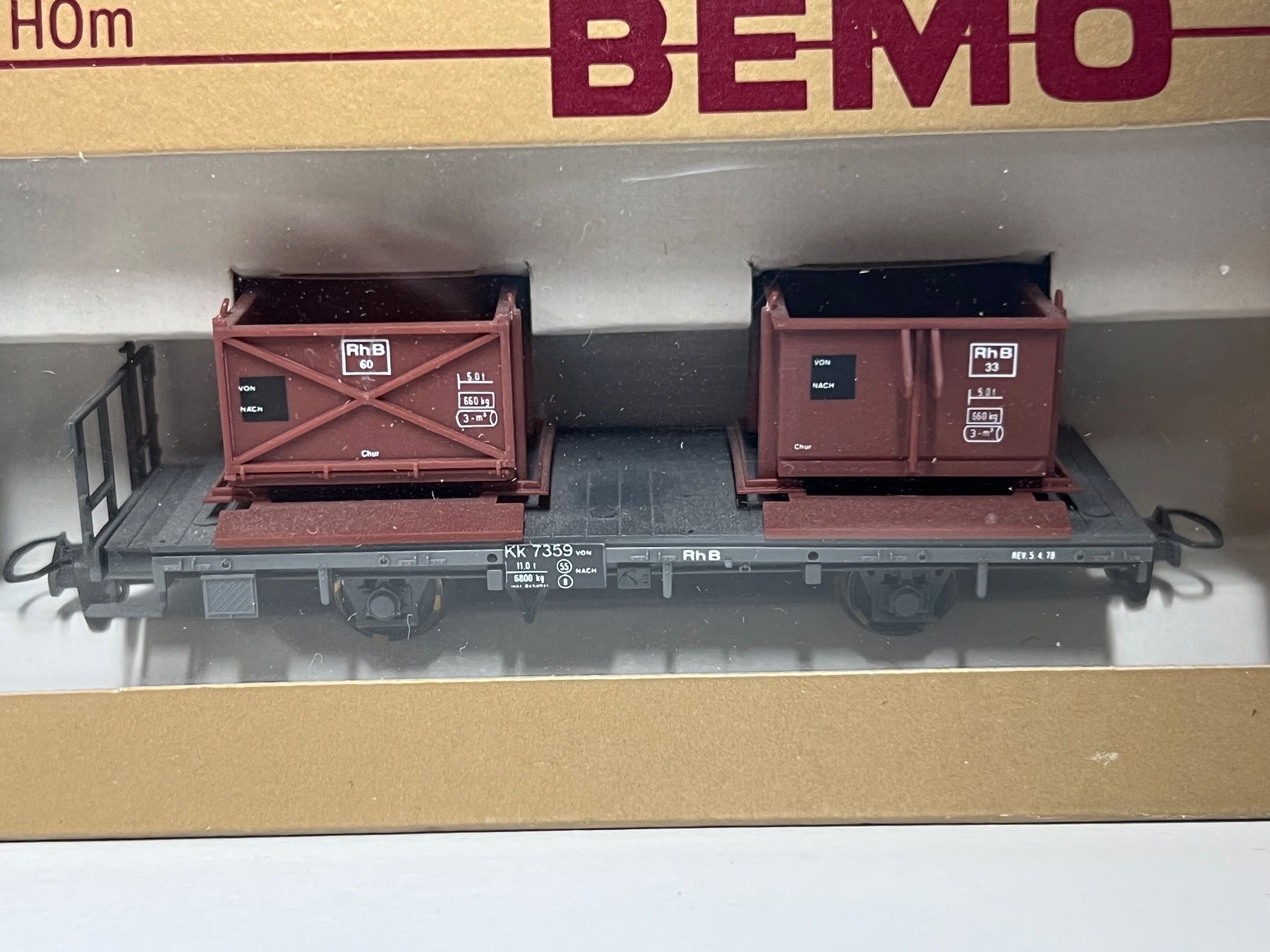 Bemo Modellini di ferrovie: BEMO 2250 179 RhB KK 7359 – Nuovo e nell'imballaggio originale da Neuenhof venduto da ludovicco 1