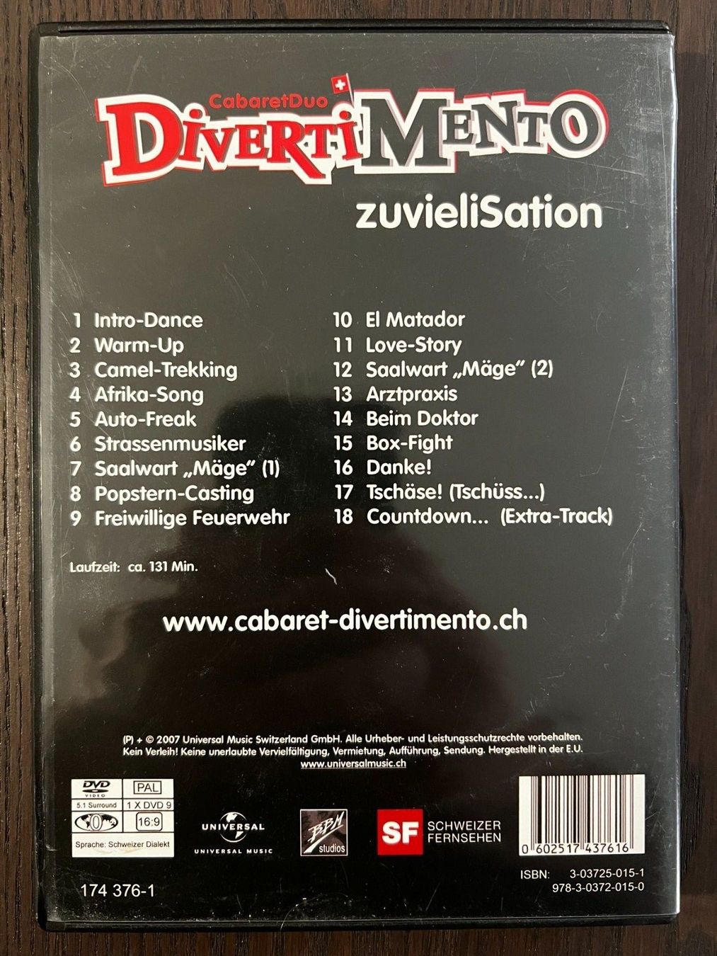 Tutti i DVDs: Divertimento zuvieliSation – Usato da Zürich venduto da FilmFreunde 1