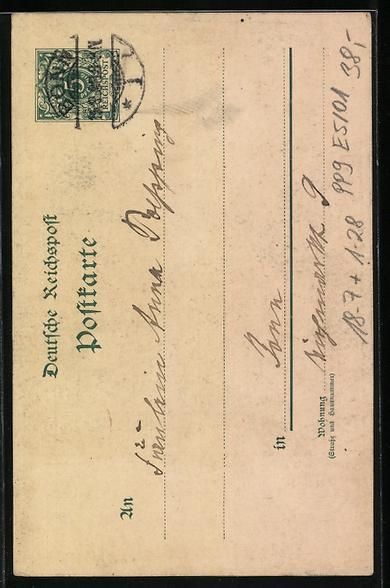 Cancelleria postale: Carl Jander: Ganzsache PP9 E5 /01: Der A – Usato da Berlin venduto da bartko-reher 1