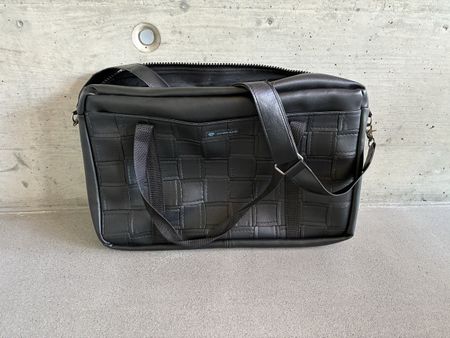Sac business cuir style croco