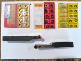 2x Drehstahl / Wendeplattenhalter inkl. Platten (rund) MP066