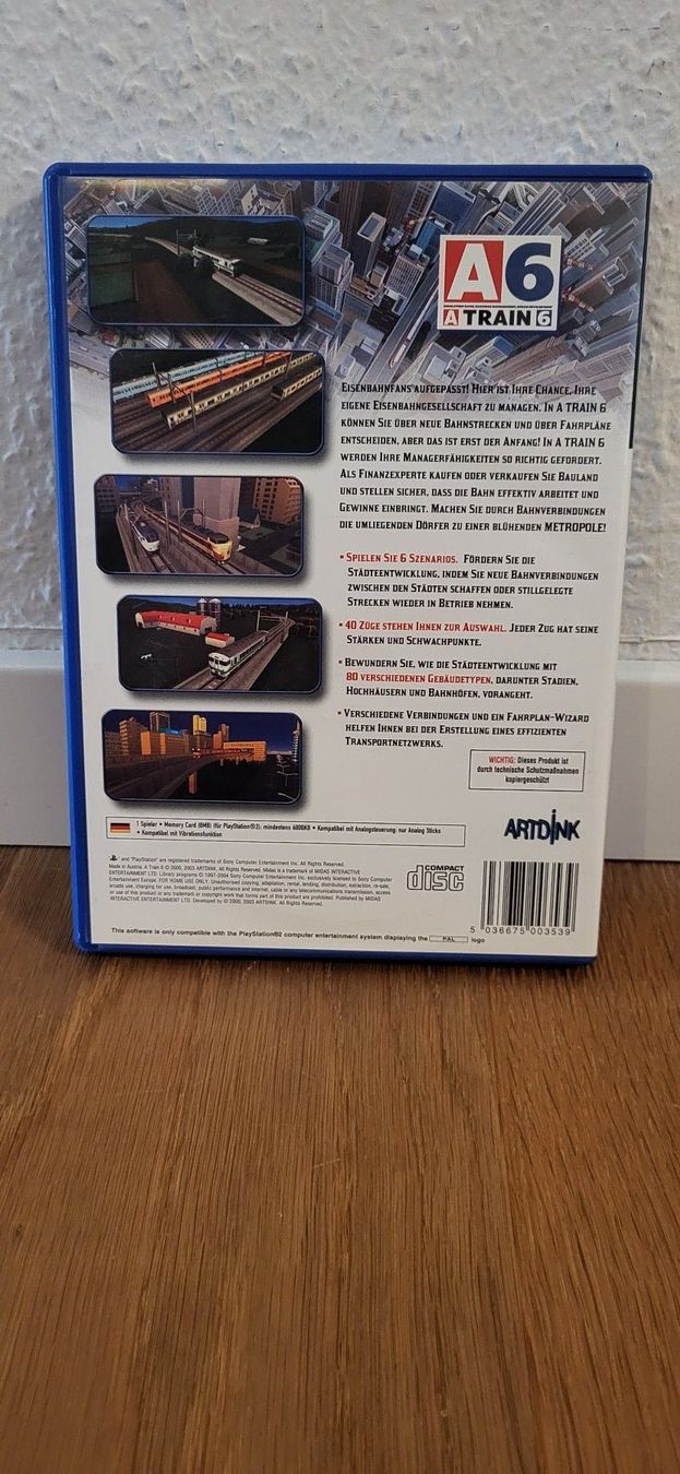 Sony Giochi: PS 2 - A6 A Train 6 – Usato da Münsingen venduto da DigitaleSpielecke 1