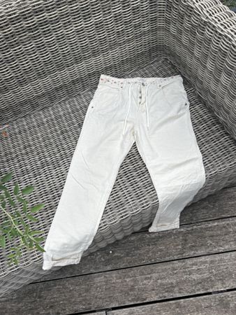 Roxy Hosen beige Grösse S/CH Leinen-Mix neuwertig