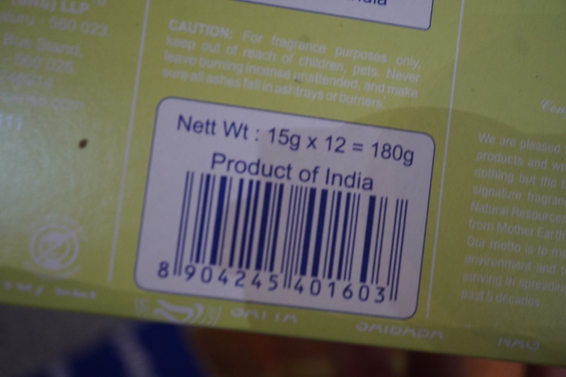 Candele: Nag Champa Lemon Grass Räucherstäbchen BOX – Nuovo e nell'imballaggio originale da Eschenbach SG venduto da topstone 4