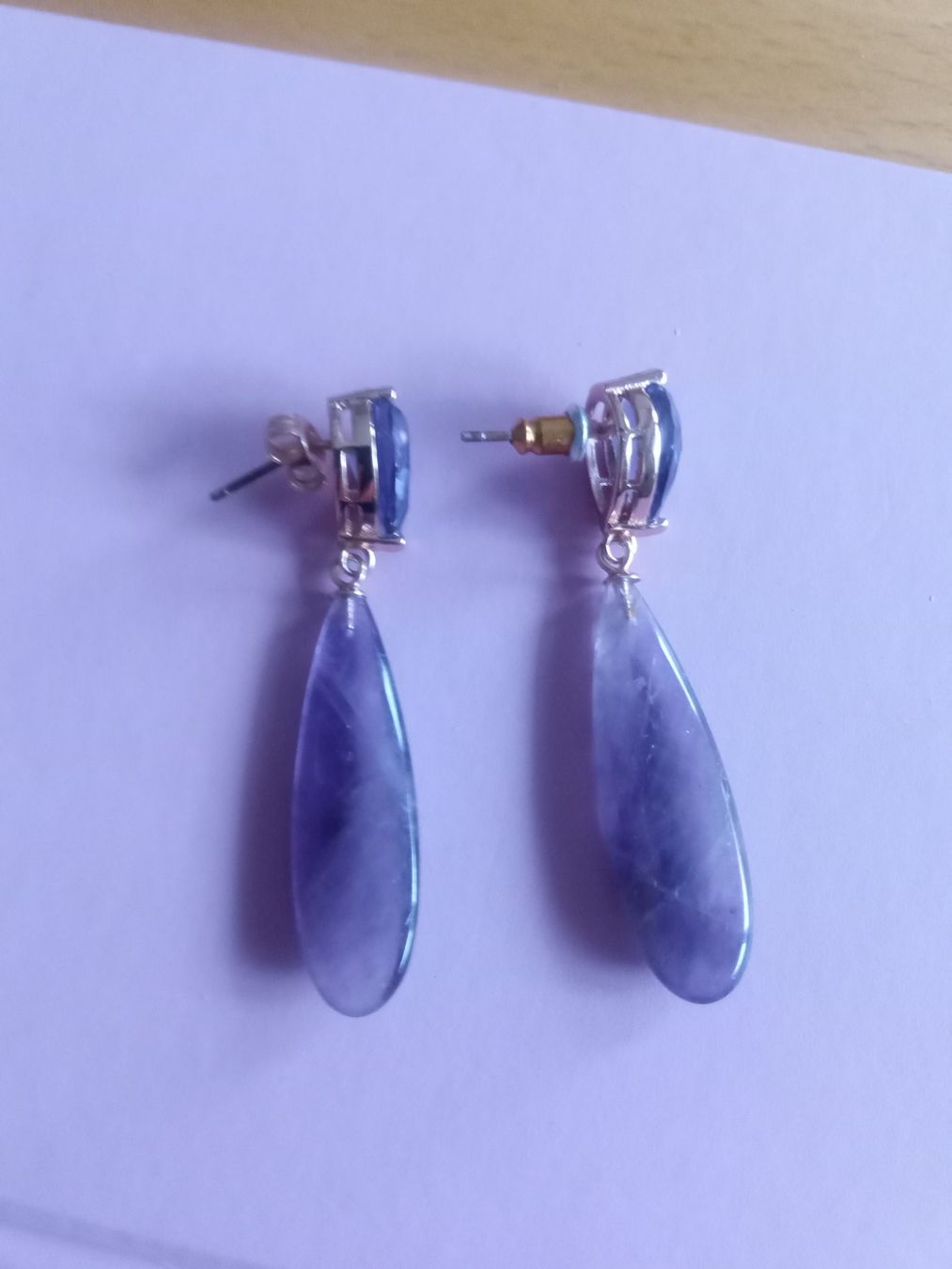 Orecchini pendenti & Orecchini a lobo: Amethysttropfen Ohrring – Nuovo (secondo la descrizione) da Biel/Bienne venduto da Ganesh12
