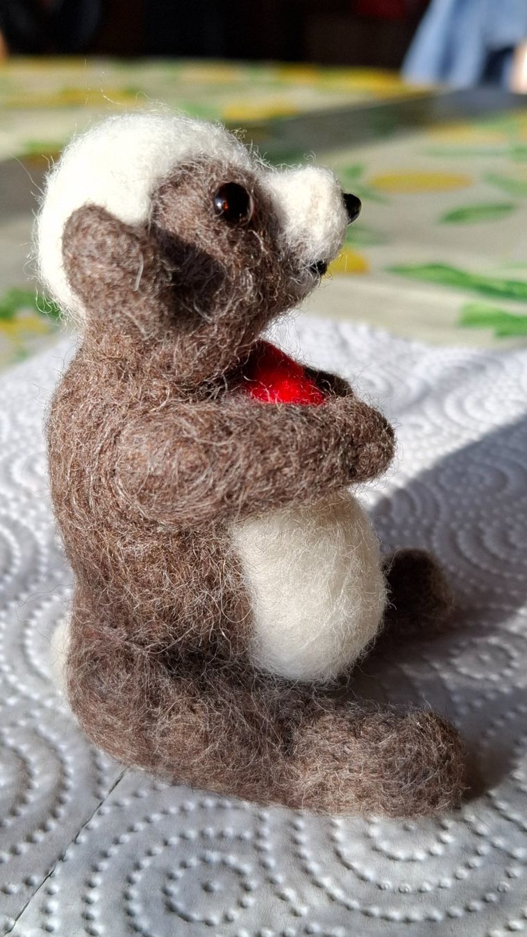 Statuette: Handgemachter Teddybär mit Herz – Nuovo (secondo la descrizione) da Plagne venduto da Reticulum01 2