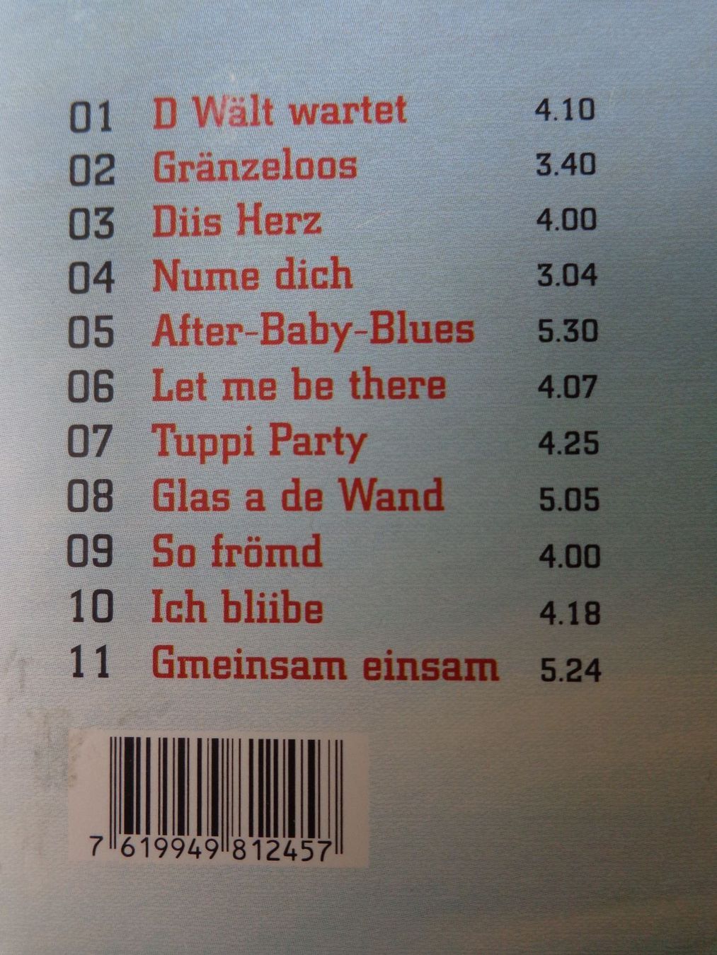 CD: CD,  Andrew Bond, gränzeloos – Usato da Baden venduto da Yoyo1 1