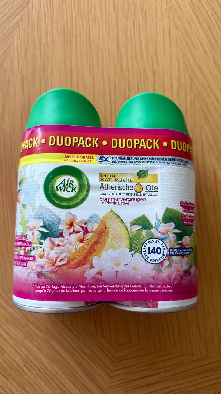 Air Wick Spray per ambienti: 2x Air Wick Sommervergnügen – Nuovo e nell'imballaggio originale da Basel venduto da Boelleli69