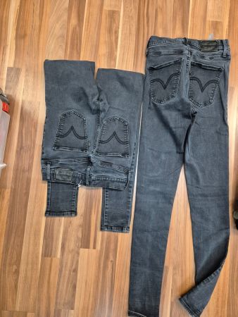 Levi's Jeans, Grösse 26, dunkelgrau, high super skinny K16
