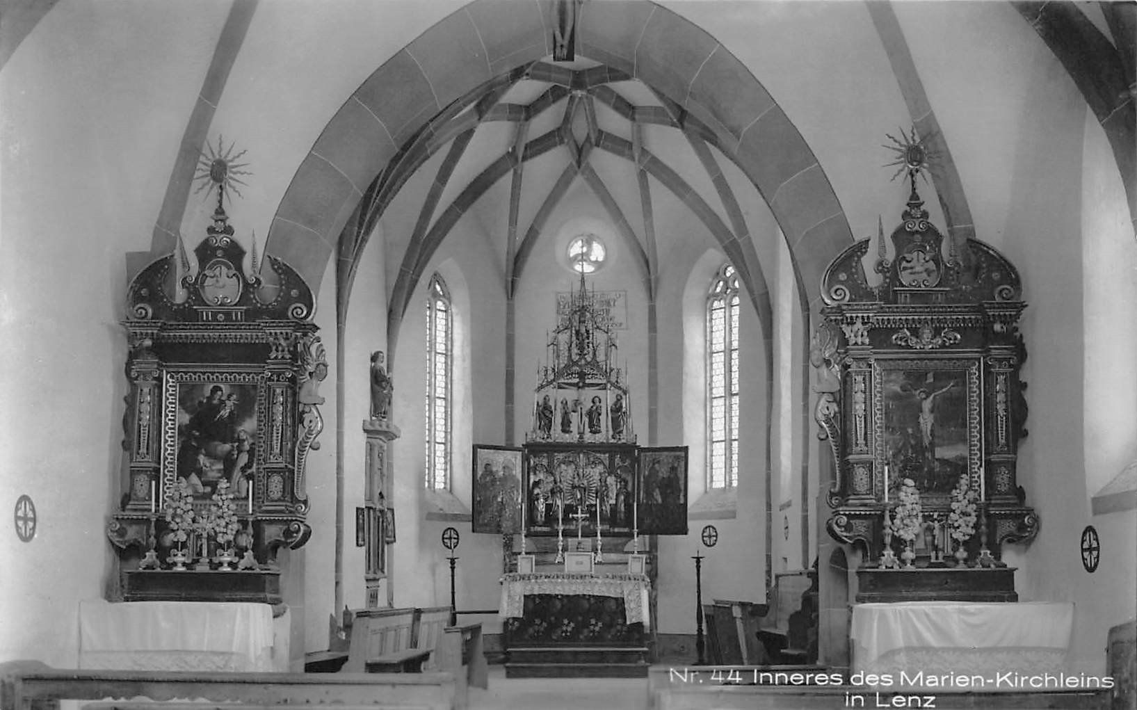 Cartoline postali: Lenz, Inneres des Marienkirchleins – Usato da Ottikon b.Kemptth. venduto da Neptun1974