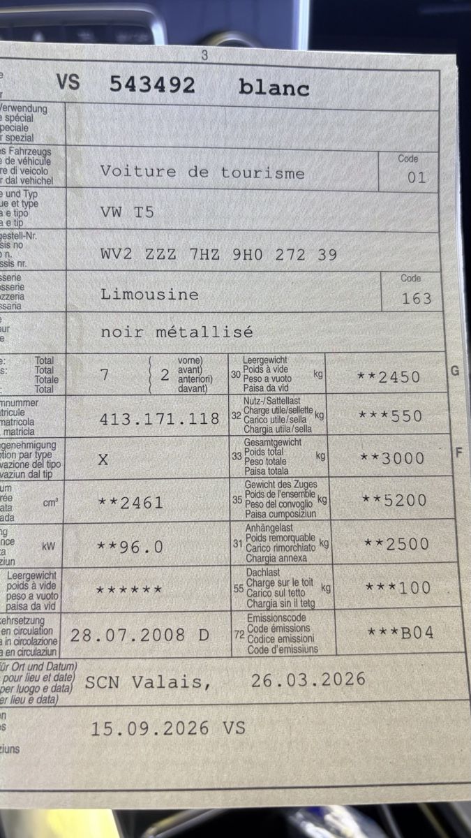 VW Automobili: Vw t5 2.5 tdi – Usato da Vouvry venduto da Carlosline 6