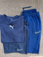 Sport-Set Puma & Nike: T-Shirt Shorts Fussballhose L
