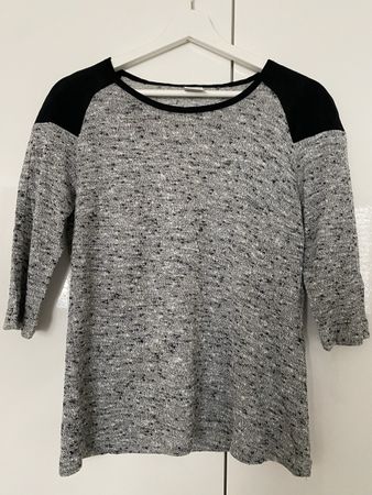Vero Moda Oberteil, Grösse S, Grau/Schwarz