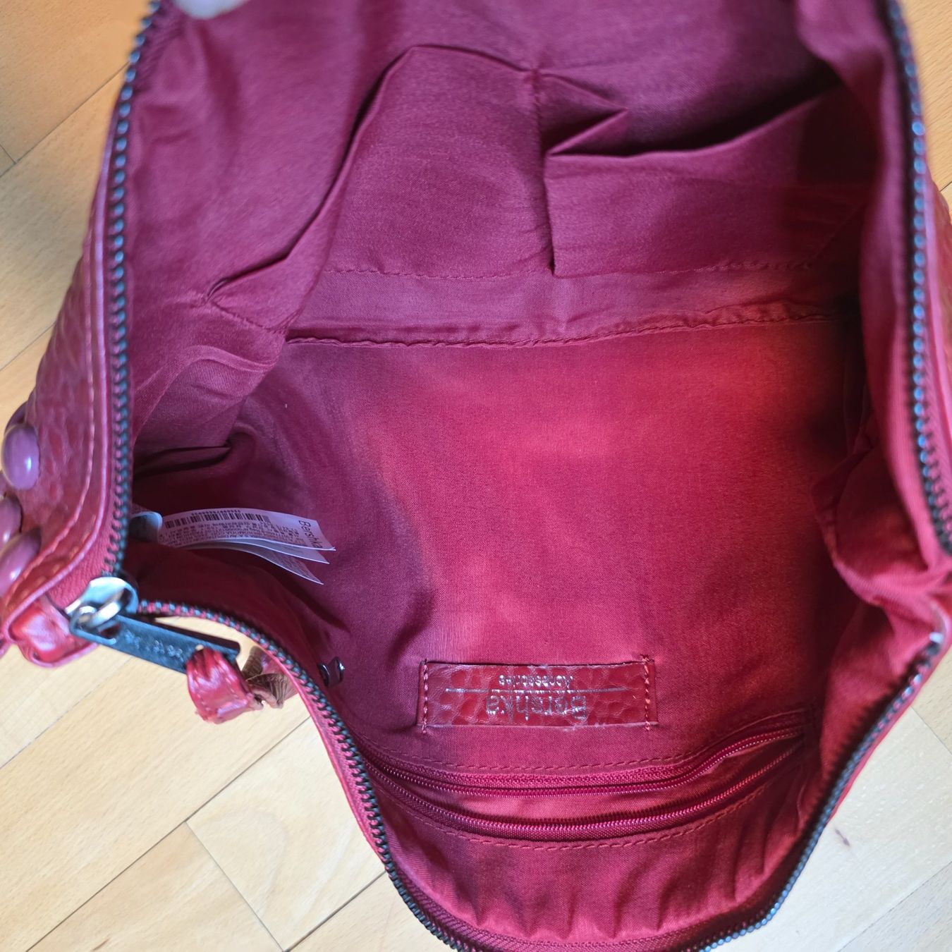 Borse da donna: Bershka rote Tasche mit Nieten – Usato da Wald ZH venduto da CapLux 2