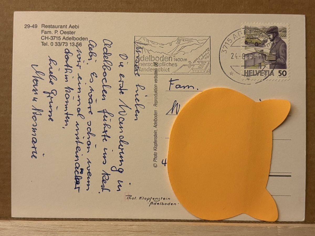 Cartoline postali: AK von Restaurant Aebi in Adelboden – Usato da Rümlang venduto da Kartenpost1 1