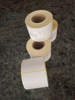 Thermoetiketten Rollen 60x32mm permanent haftend